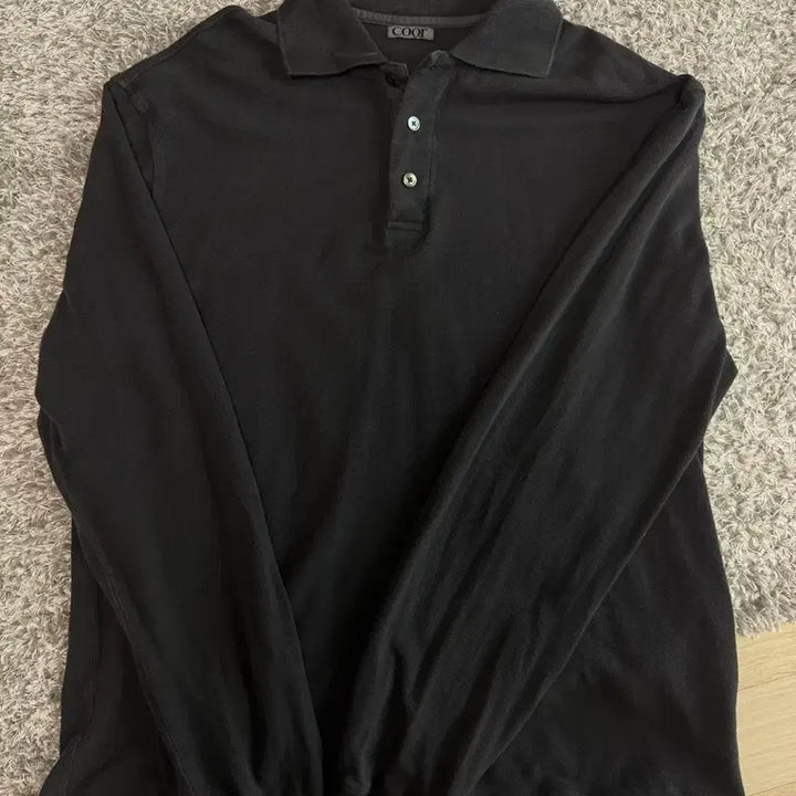 [BUNJANG] COAR Garment Dyed Polo Shirt (Washed Grey) / 쿠어 가먼트 다잉 폴로 셔츠(워시드 그레이)