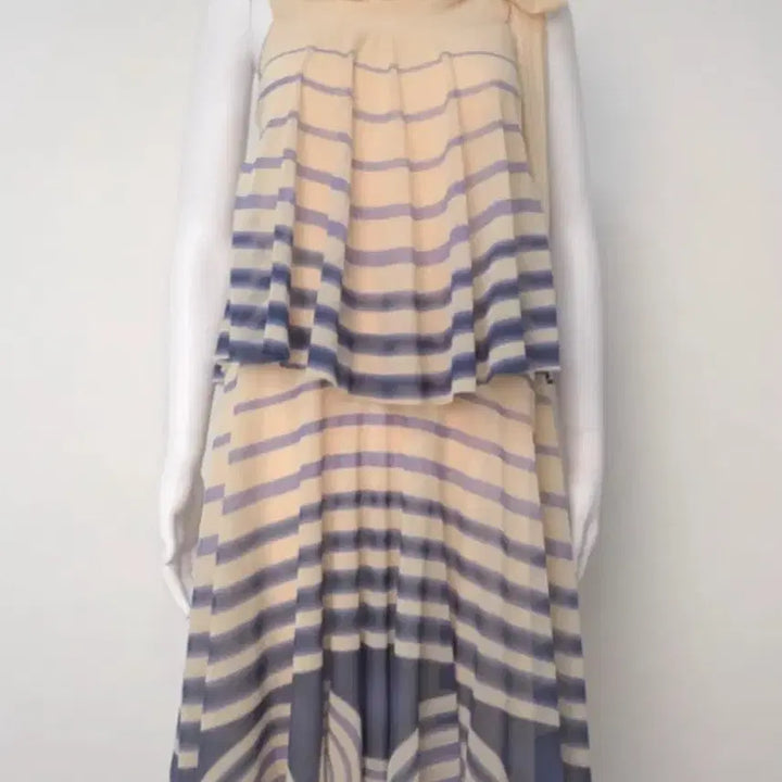 [BUNJANG] Jean Paul Gaultier 2000s Purple Striped Asymmetric Vintage Dress / 장폴고티에 Jean paul Gaultier 2000s 빈티지 원피스 M