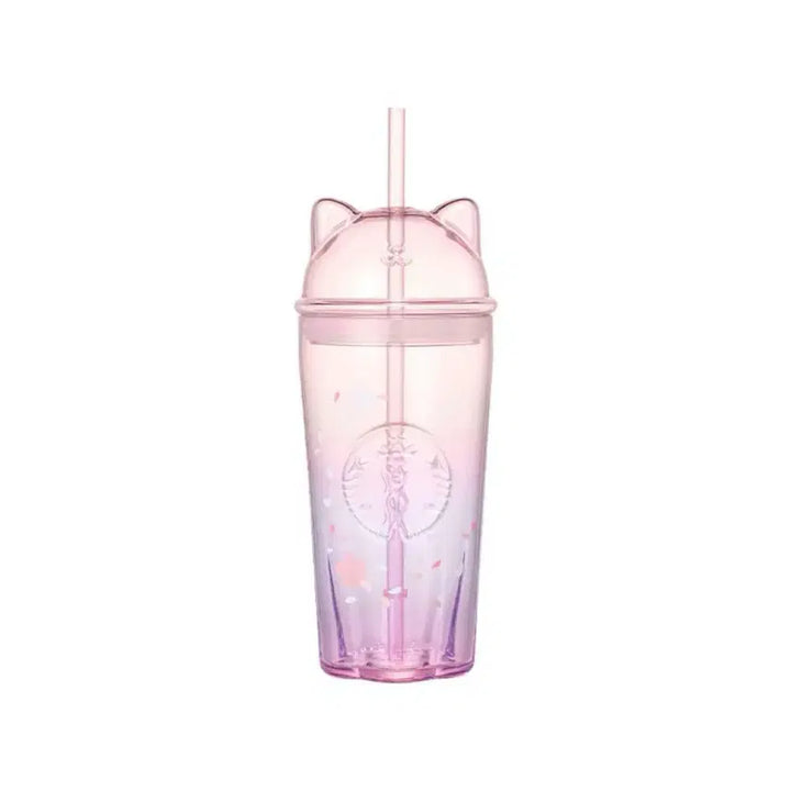 [BUNJANG] Starbucks Blooming Cat Glass Cold Cup 500ml / 스타벅스 블루밍 캣 글라스 콜드컵 500ml