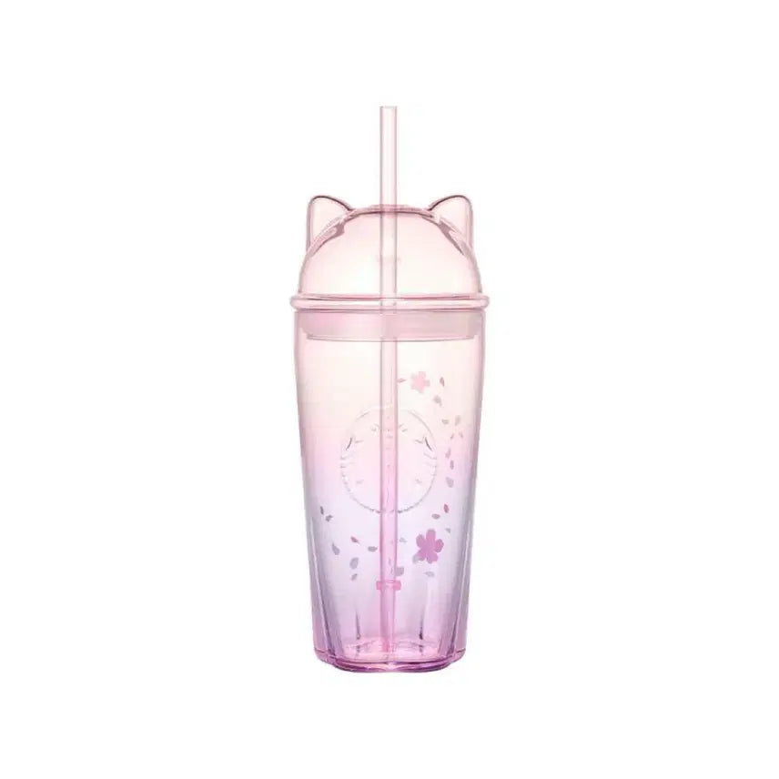 [BUNJANG] Starbucks Blooming Cat Glass Cold Cup 500ml / 스타벅스 블루밍 캣 글라스 콜드컵 500ml
