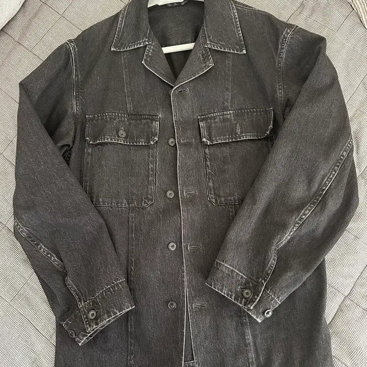 [BUNJANG] Uniqlo U Denim Shirt Jacket - L / 유니클로u 데님 셋업