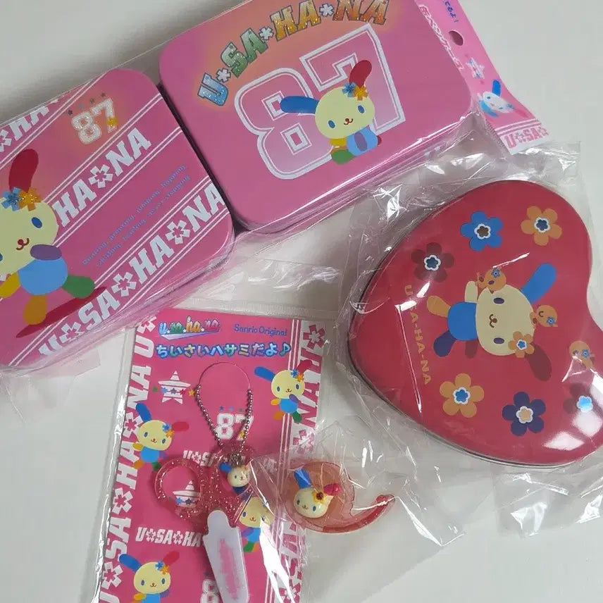 [BUNJANG] Usahana Vintage Set: Tape Cutter, Scissors, Tin Case / 세트)고전우사하나 보관함 테이프커터기 가위 틴케이스