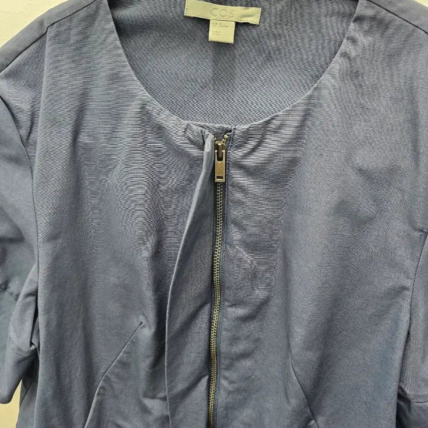 [SOLD OUT] COS 코스 네이비 반팔 지퍼 자켓