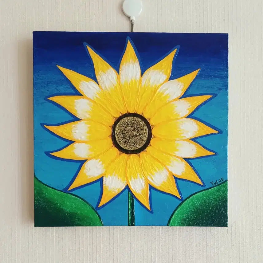 [BUNJANG] Hand-Painted Sunflower Painting Canvas / 해바라기 그림 [무료배송]