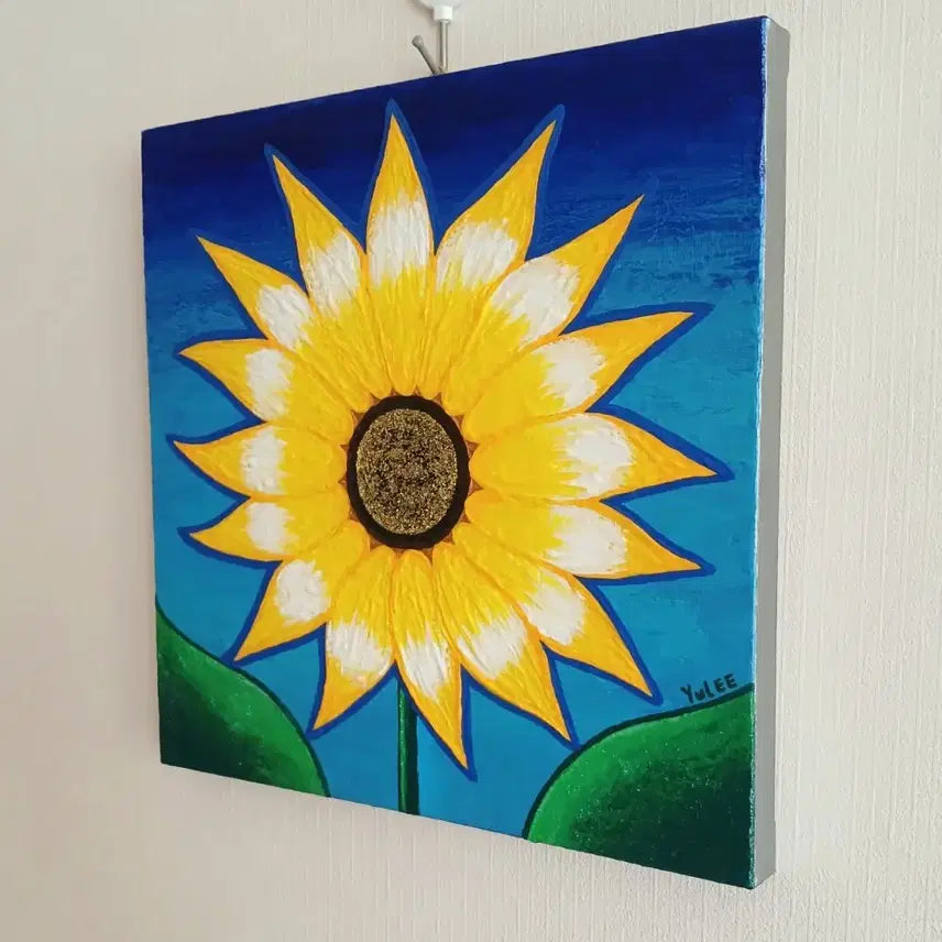 [BUNJANG] Hand-Painted Sunflower Painting Canvas / 해바라기 그림 [무료배송]