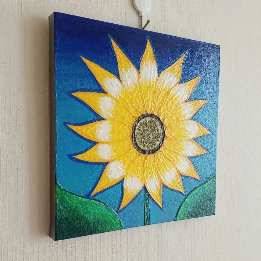 [BUNJANG] Hand-Painted Sunflower Painting Canvas / 해바라기 그림 [무료배송]