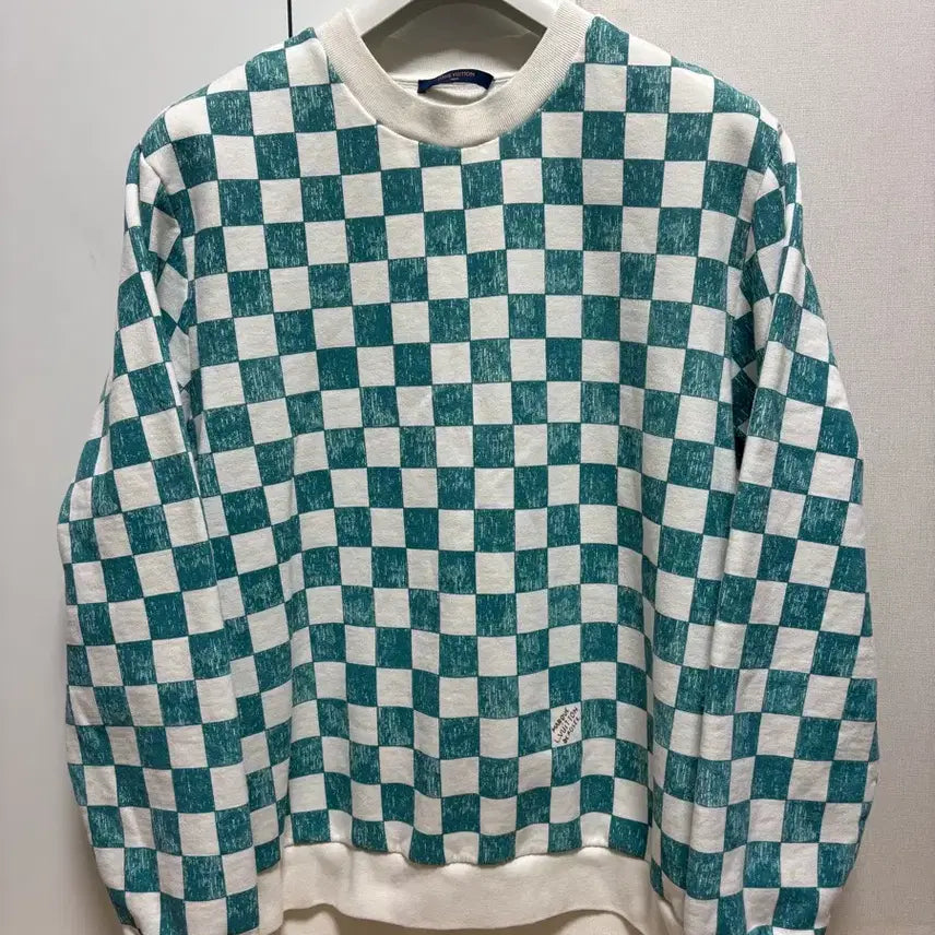 [BUNJANG] Louis Vuitton Checkerboard Damier Sweatshirt 4XL / (정품, 4XL) 루이비통 체커보드 다미에 맨투맨