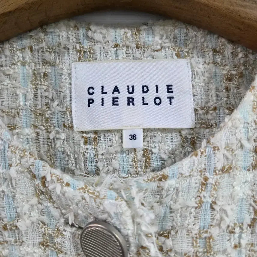 [BUNJANG] Claudie Pierlot Tweed Short Sleeve Jacket / 끌로디피에로 Claudie Pierlot 트위드 반팔 자켓