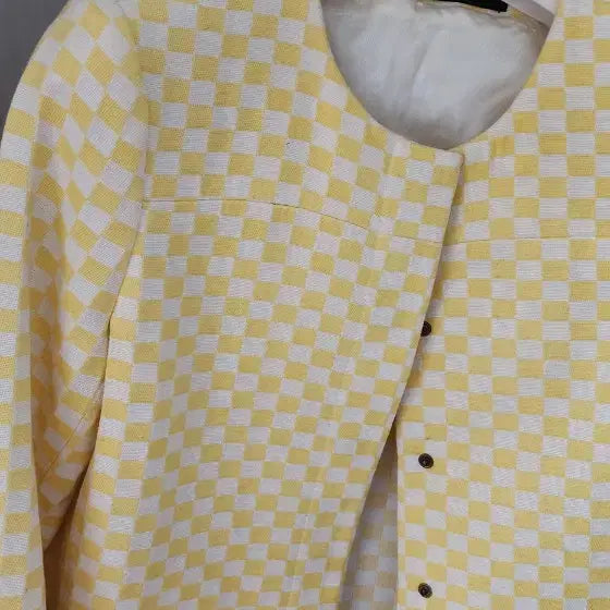 [SOLD OUT] 자라  옐로우 체크 무늬 코트