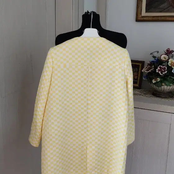 [SOLD OUT] 자라  옐로우 체크 무늬 코트
