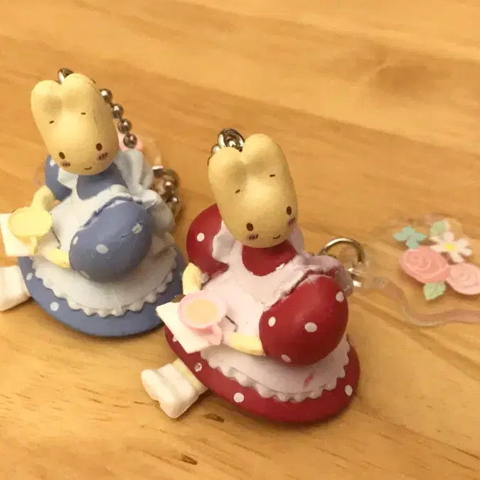 [BUNJANG] Sanrio Marron Cream &amp; Friends Vintage Figure Keychain Bundle / (세트)레어! 일본고전풍 키티 친구 마론크림 키링 스트랩 피규어 똥사이즈