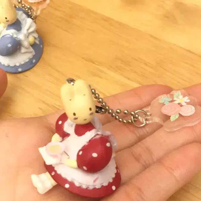 [BUNJANG] Sanrio Marron Cream &amp; Friends Vintage Figure Keychain Bundle / (세트)레어! 일본고전풍 키티 친구 마론크림 키링 스트랩 피규어 똥사이즈