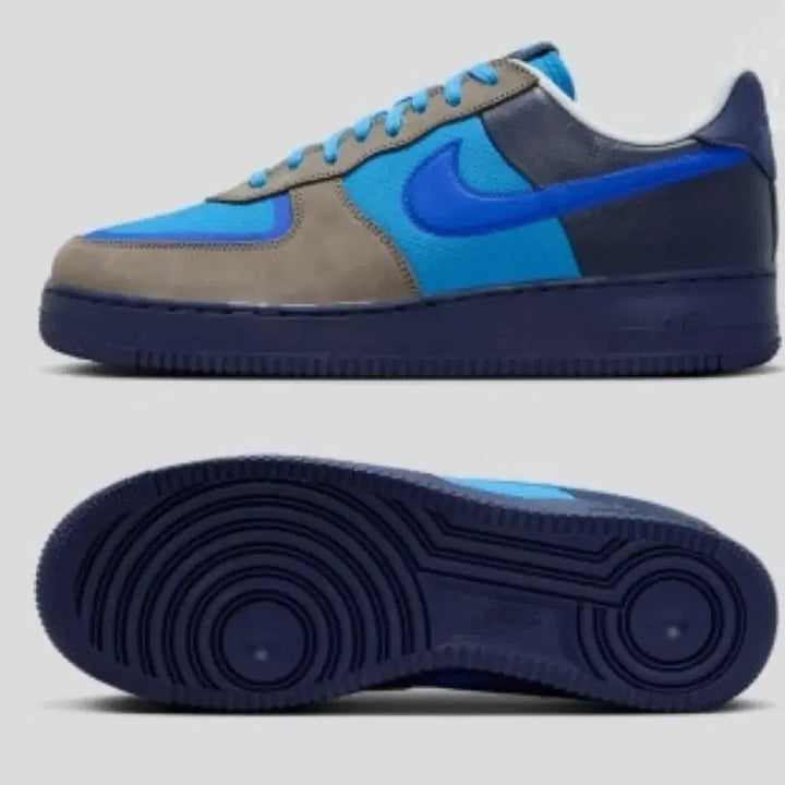 [BUNJANG] Nike Air Force 1 Low Stash Soft Grey Harbor Blue Sneakers / 나이키 에어 포스 1 로우 X 스태시 소프트 그레이 하버 블루