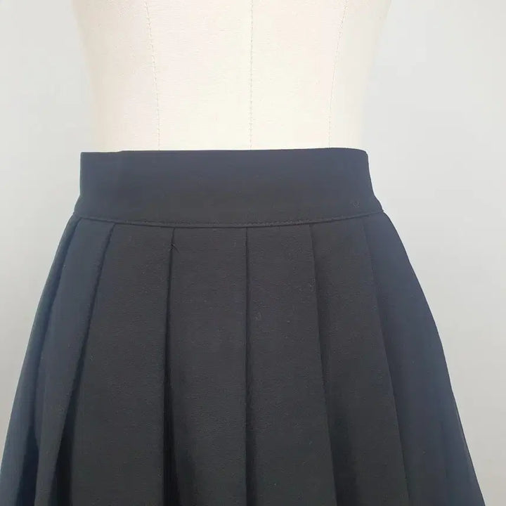 [BUNJANG] BLACK UP Black Pleated Mini Skirt (Size S) / 1154. 블랙업 블랙 플리츠 미니스커트S