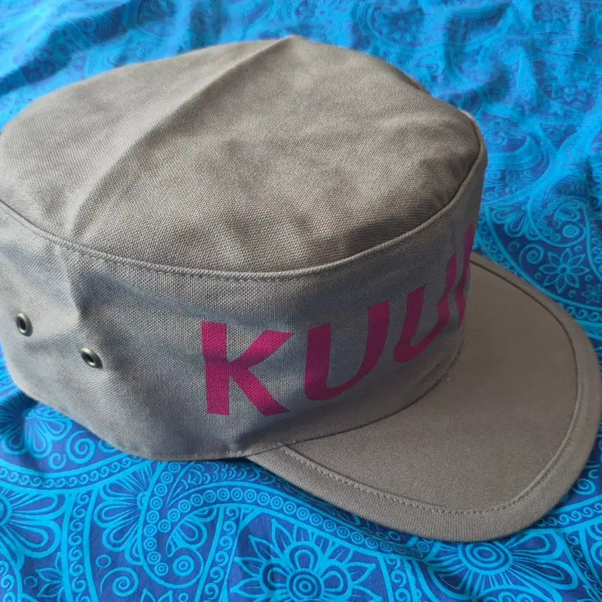 [BUNJANG] Kuumba Military Work Cap Beige Red Logo Cotton Canvas Made in Japan / KUUMBA Military Cap [JAPAN]