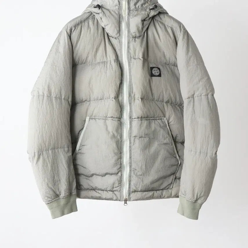 [BUNJANG] Stone Island Nylon Metal Hooded Puffer Silver Men&