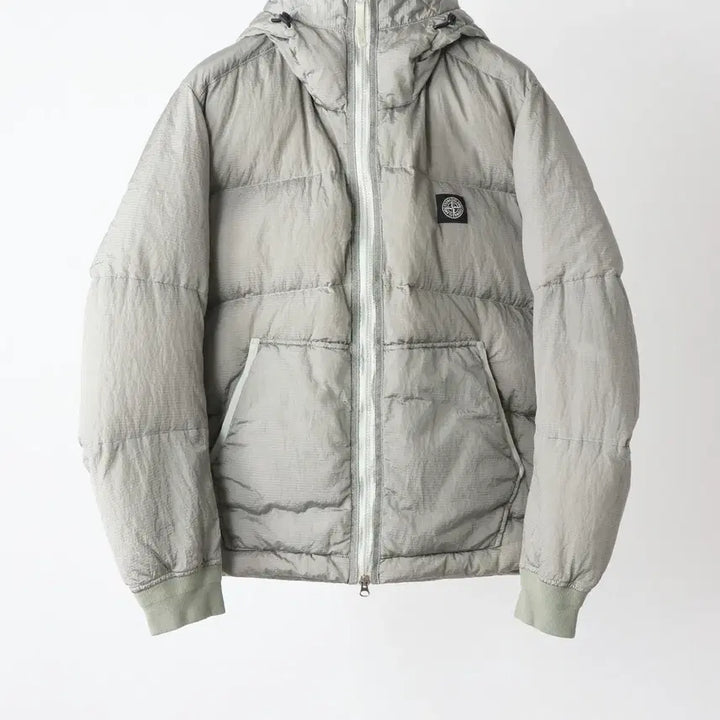 [BUNJANG] Stone Island Nylon Metal Hooded Puffer Silver Men&