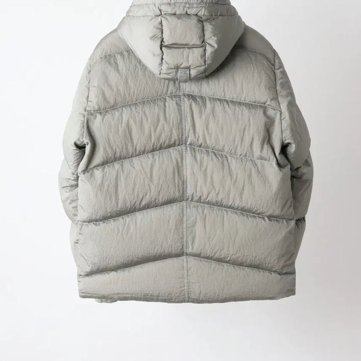 [BUNJANG] Stone Island Nylon Metal Hooded Puffer Silver Men&
