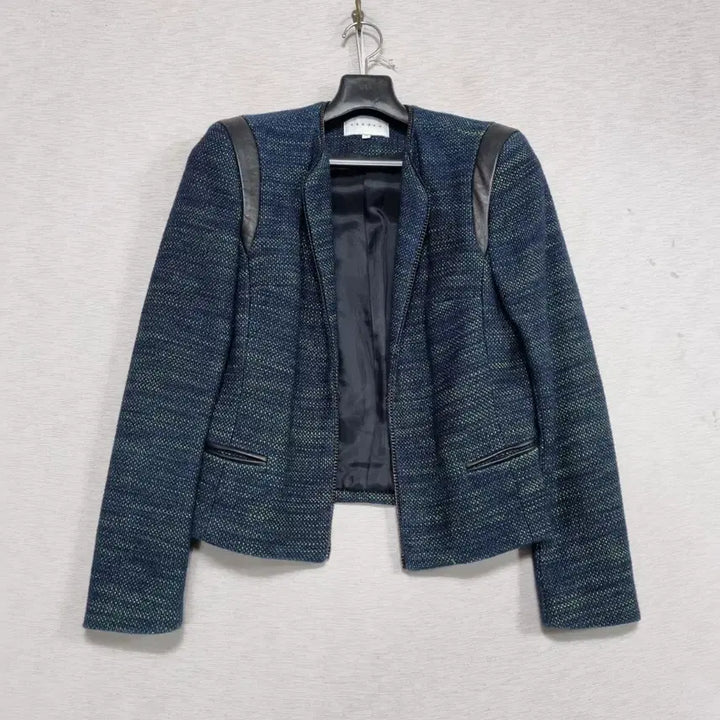 [BUNJANG] Sandro Leather Patch Short Jacket Women&