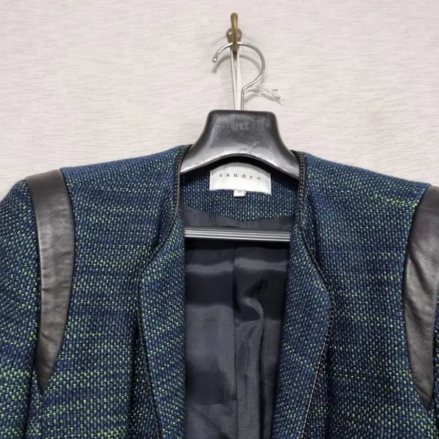 [BUNJANG] Sandro Leather Patch Short Jacket Women&