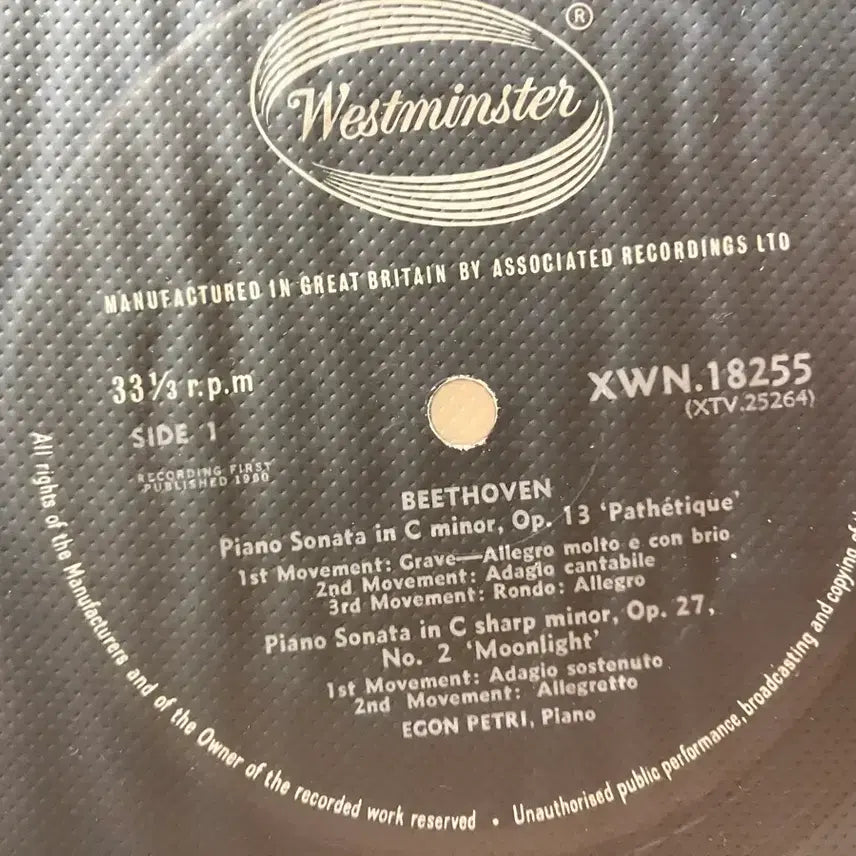 [BUNJANG] Egon Petri Beethoven Piano Sonatas &