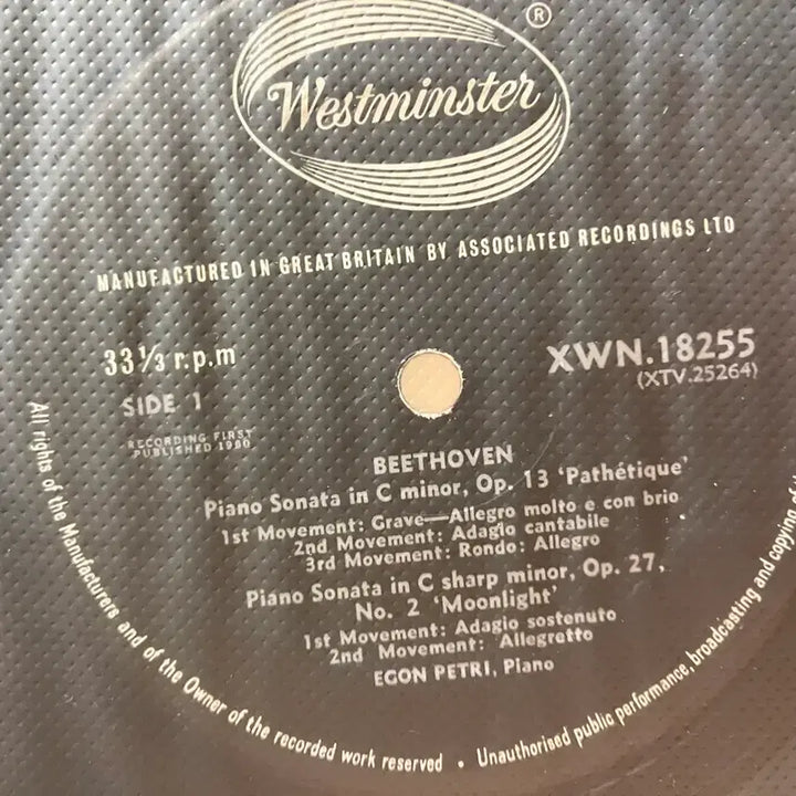 [BUNJANG] Egon Petri Beethoven Piano Sonatas &