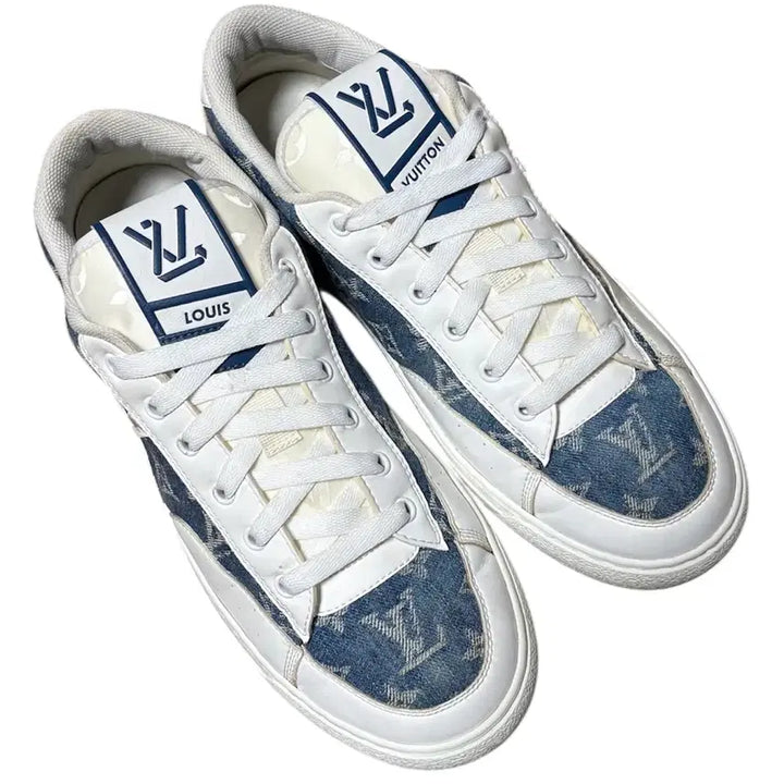 [BUNJANG] Louis Vuitton Monogram Denim Sneakers Size 8 / 루이비통 모노그램 데님 스니커즈 8 (270)