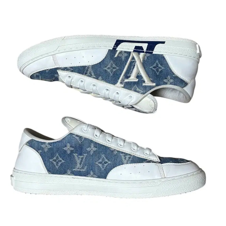 [BUNJANG] Louis Vuitton Monogram Denim Sneakers Size 8 / 루이비통 모노그램 데님 스니커즈 8 (270)