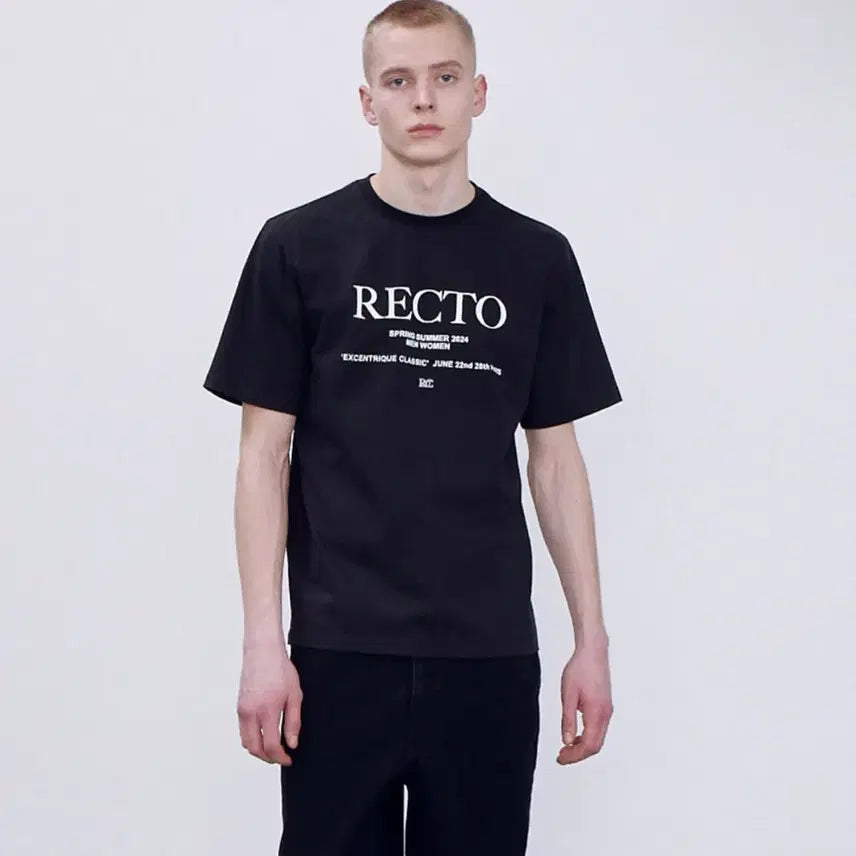 [SOLD OUT] 렉토 반팔티셔츠 블랙 24SS
