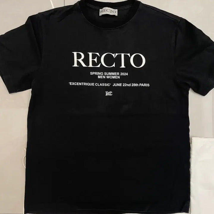 [SOLD OUT] 렉토 반팔티셔츠 블랙 24SS