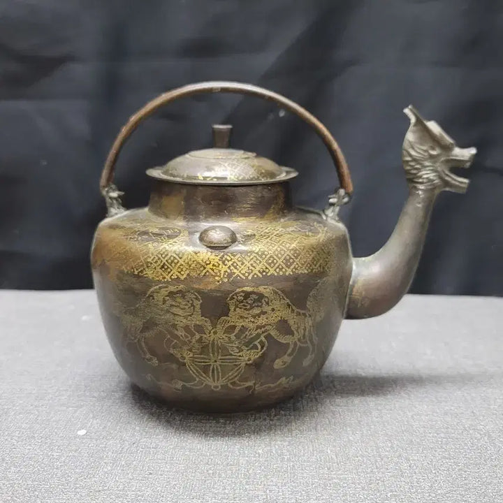 [BUNJANG] Bronze Dragon Head Teapot / 청동 용두주자
