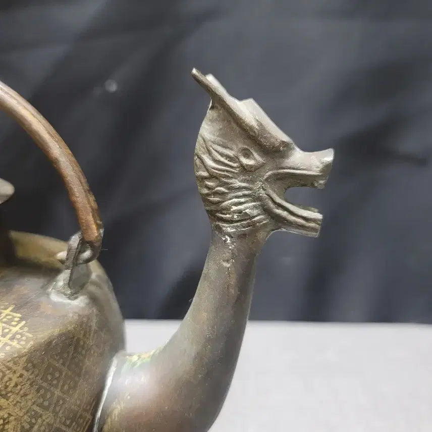 [BUNJANG] Bronze Dragon Head Teapot / 청동 용두주자