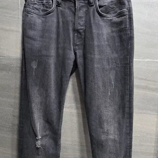 [BUNJANG] ALLSAINTS Dark Gray Washed Denim 28 / ALLSAINTS 올세인트, 다크그레이 (흑청)  워싱 데님 28