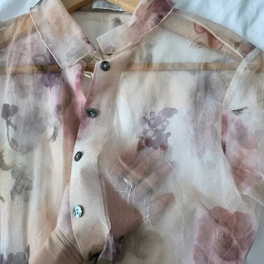 [BUNJANG] Vintage Floral Shirt / 빈티지 플로럴 블라우스