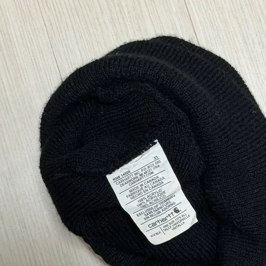 [SOLD OUT] 정품 칼하트 a18 비니 블랙