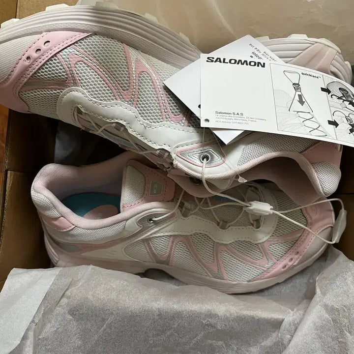 [BUNJANG] Salomon Beaker XT-WISP White Icey Pink Sneakers / (245mm)살로몬x비이커 XT-위스퍼 화이트 아이시 핑크 새제품 팝니다