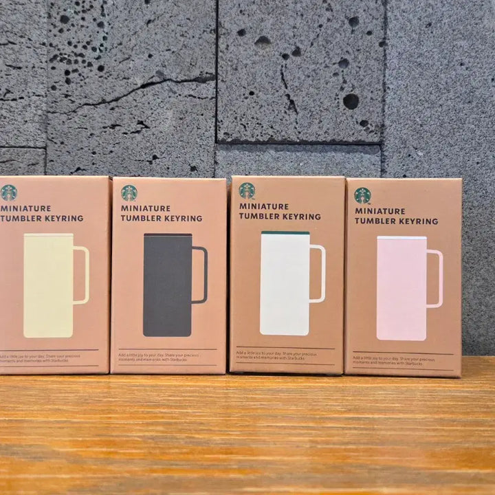 [BUNJANG] Starbucks Miniature Tumbler Keyring (Various Colors) / 스타벅스 미니어처 텀블러 키링 (버터옐로우/다크그레이/핑크)미개봉
