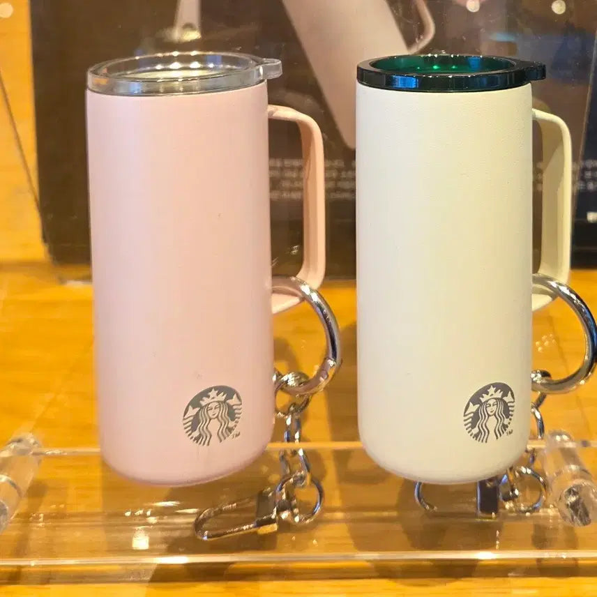 [BUNJANG] Starbucks Miniature Tumbler Keyring (Various Colors) / 스타벅스 미니어처 텀블러 키링 (버터옐로우/다크그레이/핑크)미개봉