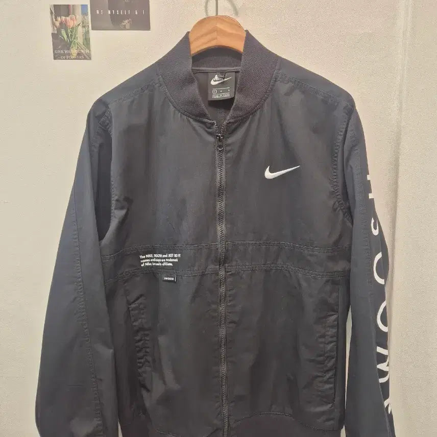 [BUNJANG] Nike Swoosh Jacket Black L / 나이키 스우시 자켓 블랙 색상 L