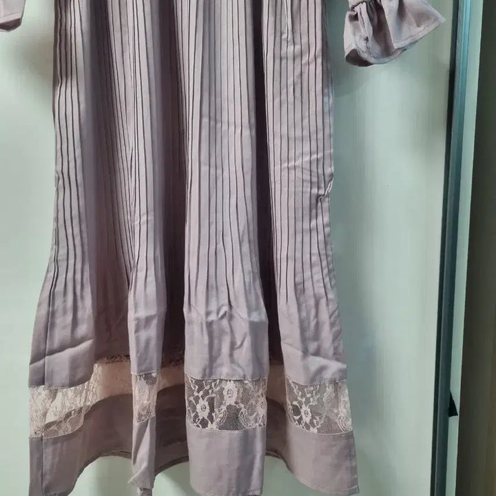 [BUNJANG] TORTE Lace Long Dress Lavender (Size 55) / TORTE 톤테 레이스 롱 원피스 라벤더 55 택새상품