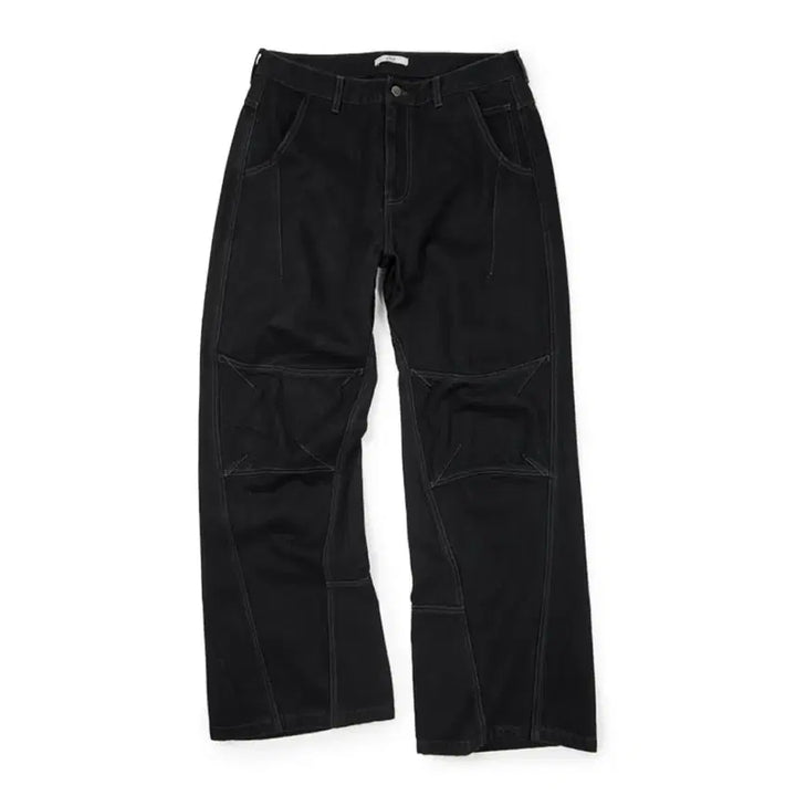 [BUNJANG] ETCE Curved Panel Denim Pants 2.0 Black / ETCE curved panel denim pants 2.0 black