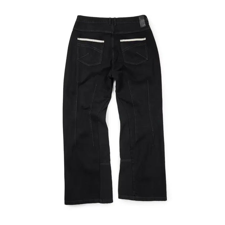 [BUNJANG] ETCE Curved Panel Denim Pants 2.0 Black / ETCE curved panel denim pants 2.0 black