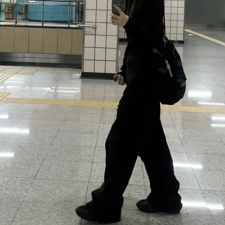 [BUNJANG] ETCE Curved Panel Denim Pants 2.0 Black / ETCE curved panel denim pants 2.0 black