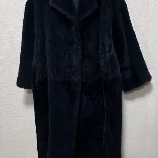 [BUNJANG] LANVIN Navy Wool Mustang Coat / LANVIN 랑방 네이비 양모무스탕코트