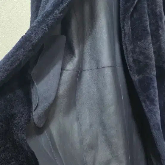 [BUNJANG] LANVIN Navy Wool Mustang Coat / LANVIN 랑방 네이비 양모무스탕코트