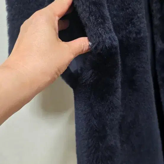 [BUNJANG] LANVIN Navy Wool Mustang Coat / LANVIN 랑방 네이비 양모무스탕코트