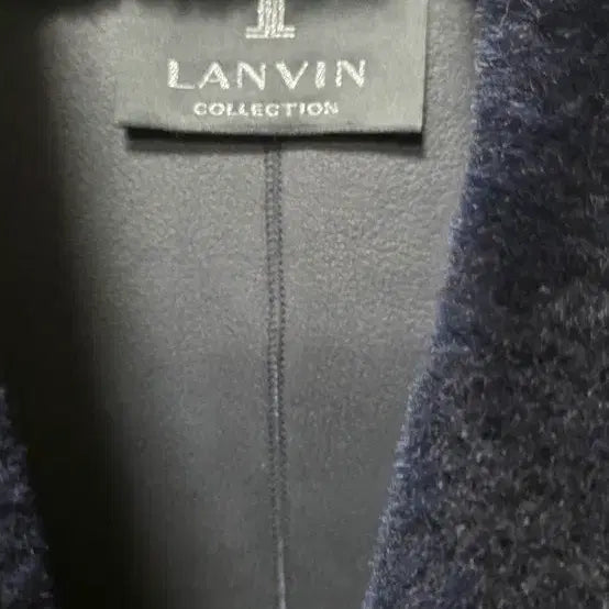 [BUNJANG] LANVIN Navy Wool Mustang Coat / LANVIN 랑방 네이비 양모무스탕코트
