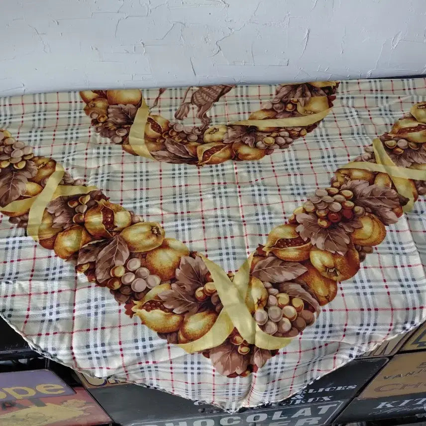 [BUNJANG] Burberry Fruit Print Check Scarf / 버버리스카프