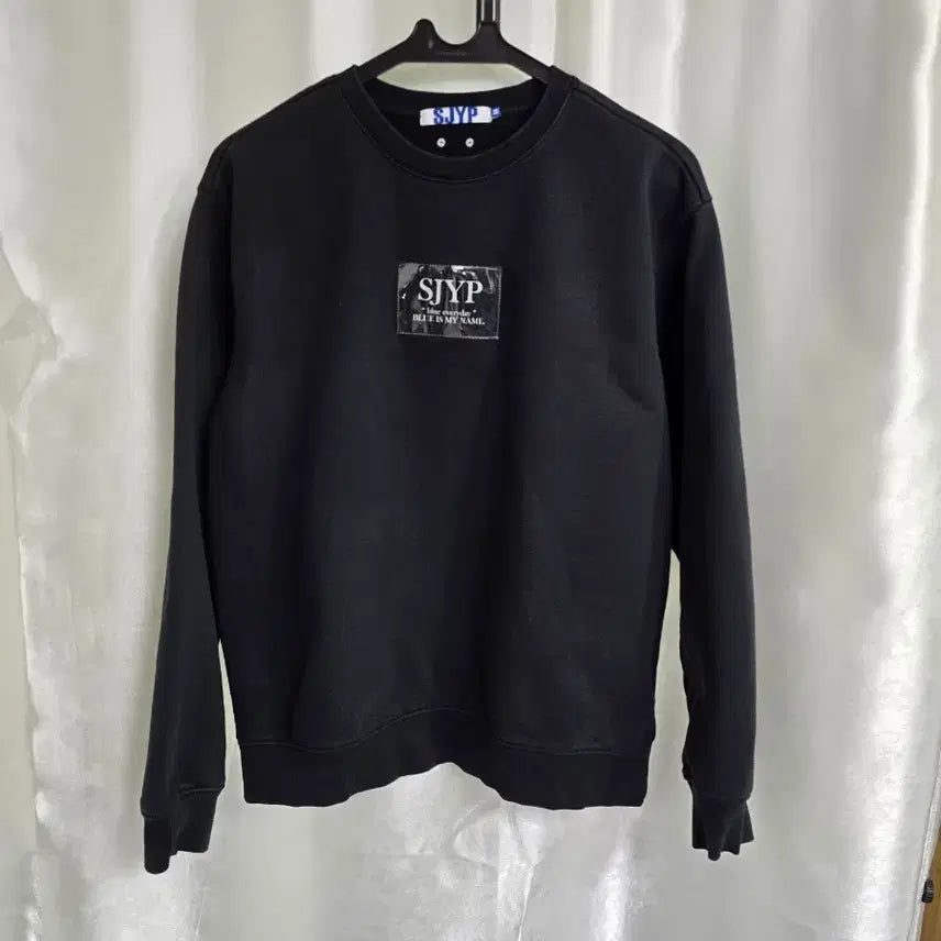 [BUNJANG] SJYP Black Sweatshirt / SJYP 블랙 맨투맨 티셔츠 (1762)