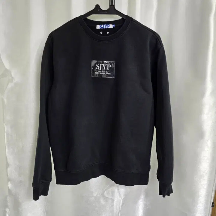 [BUNJANG] SJYP Black Sweatshirt / SJYP 블랙 맨투맨 티셔츠 (1762)